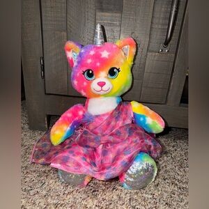 Build-A-Bear Rainbow Kittycorn Unicorn Kitty 19 " Tall~2022 multicolor stuffy